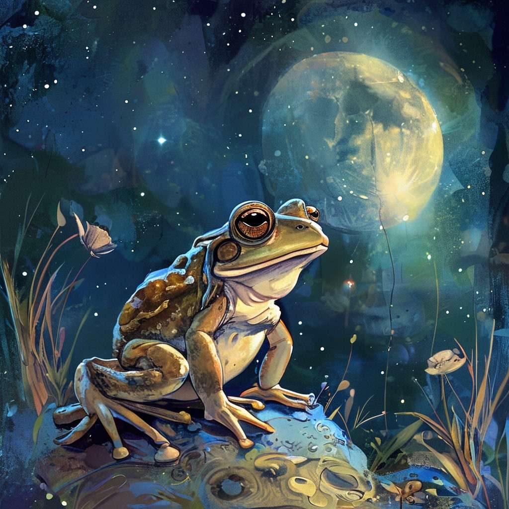 蟾蜍阿寶的月光冒險 | 睡前故事｜經典童話｜寓言｜短篇故事｜親子閱讀故事 - Zzztory