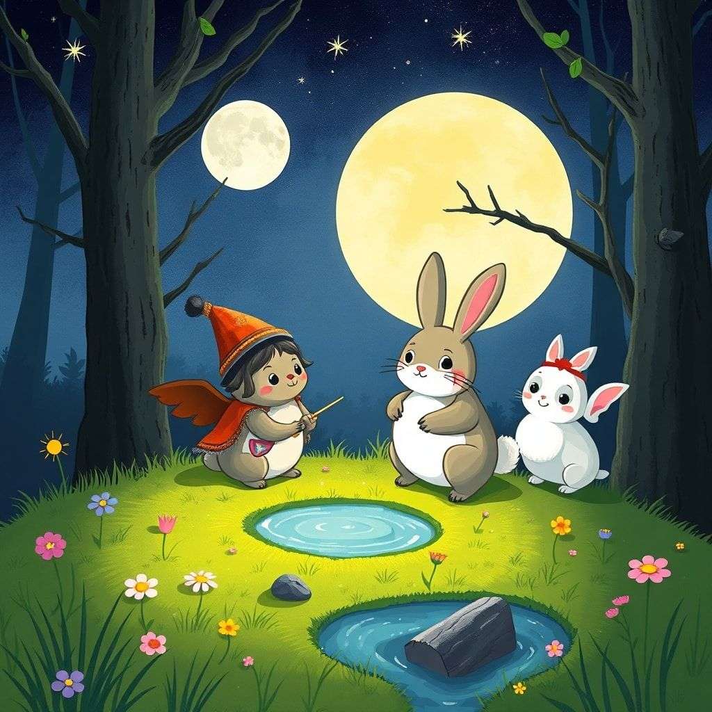 龍貓森林的月光奇遇 | 睡前故事｜經典童話｜寓言｜短篇故事｜親子閱讀故事 - Zzztory