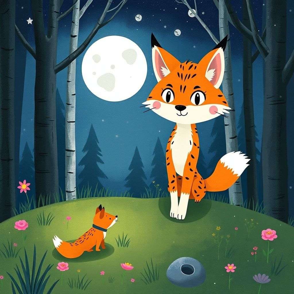 Lynx Luna's Moonlit Forest Adventure | 英文故事｜睡前故事｜經典童話｜寓言｜短篇故事｜親子閱讀故事 - Zzztory