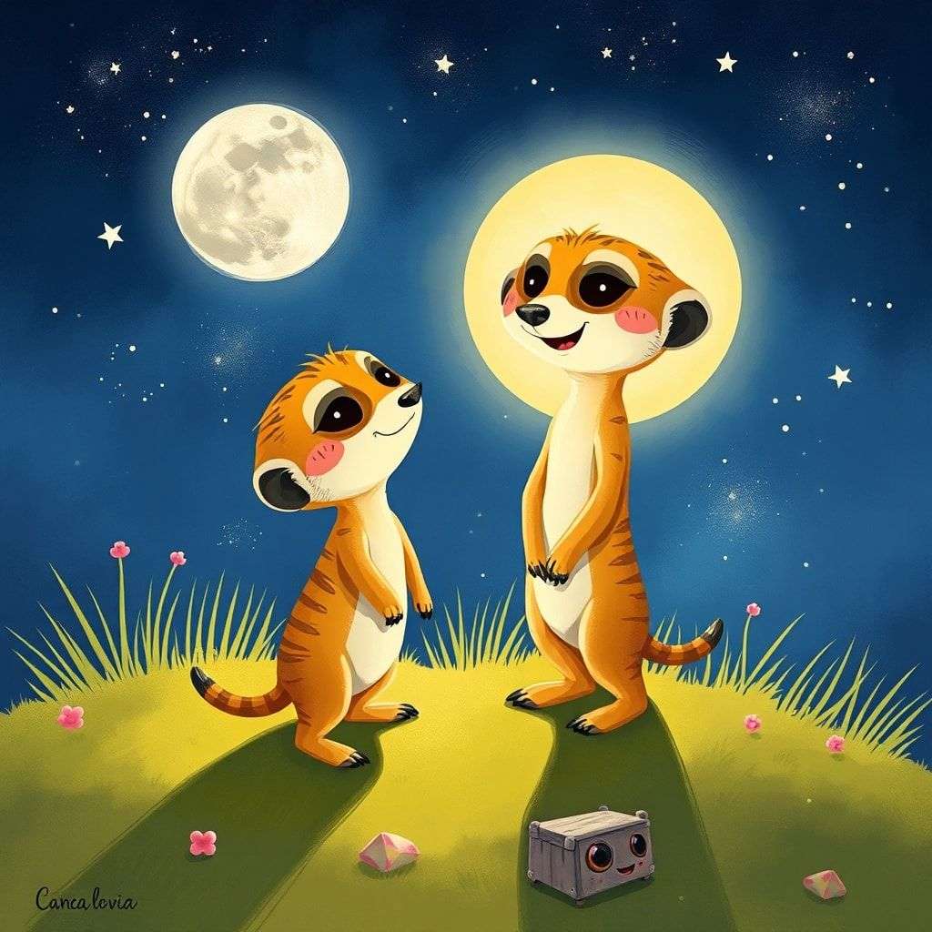 Milo the Meerkat's Moonlight Adventure | 英文故事｜睡前故事｜經典童話｜寓言｜短篇故事｜親子閱讀故事 - Zzztory
