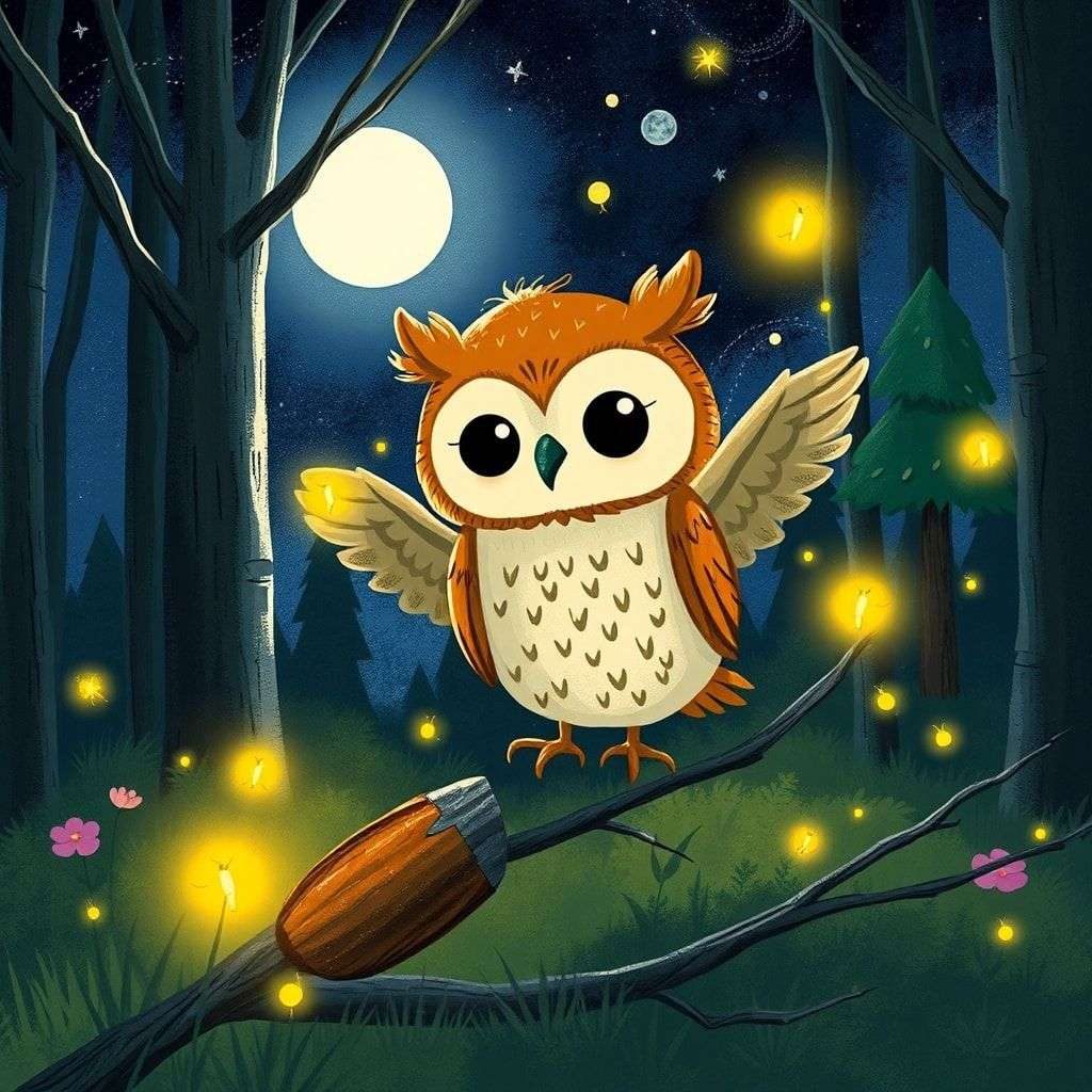 Owl Moonlight Forest Adventure | 英文故事｜睡前故事｜經典童話｜寓言｜短篇故事｜親子閱讀故事 - Zzztory