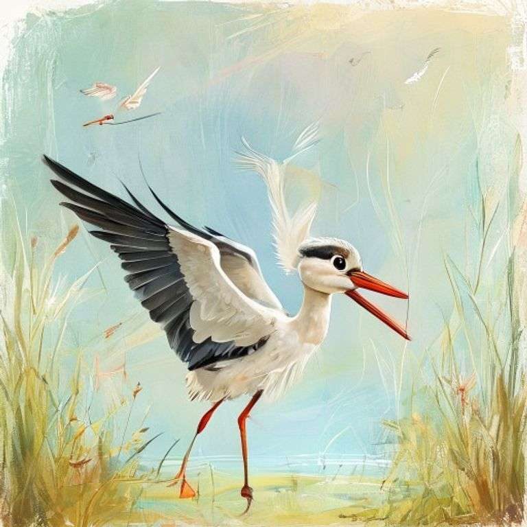 The Little Heron's First Flight | 英文故事｜睡前故事｜經典童話｜寓言｜短篇故事｜親子閱讀故事 - Zzztory