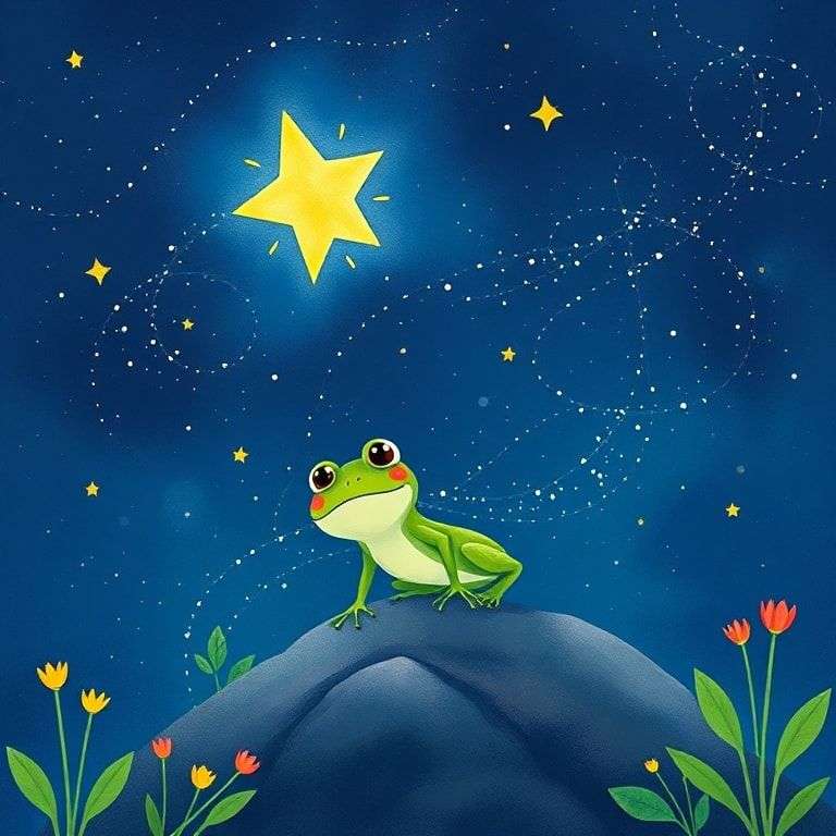 小青蛙的星空冒險 | 睡前故事｜經典童話｜寓言｜短篇故事｜親子閱讀故事 - Zzztory