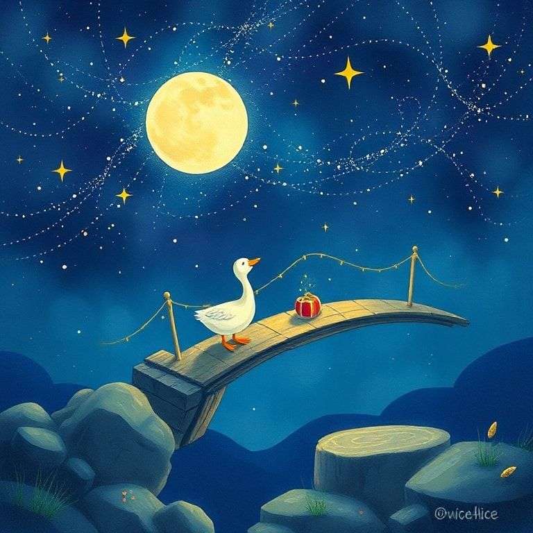 小鵝阿寶的星空冒險 | 睡前故事｜經典童話｜寓言｜短篇故事｜親子閱讀故事 - Zzztory