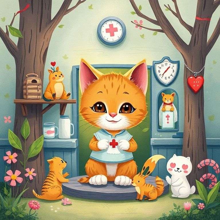 小貓咪的動物診所 | 睡前故事｜經典童話｜寓言｜短篇故事｜親子閱讀故事 - Zzztory