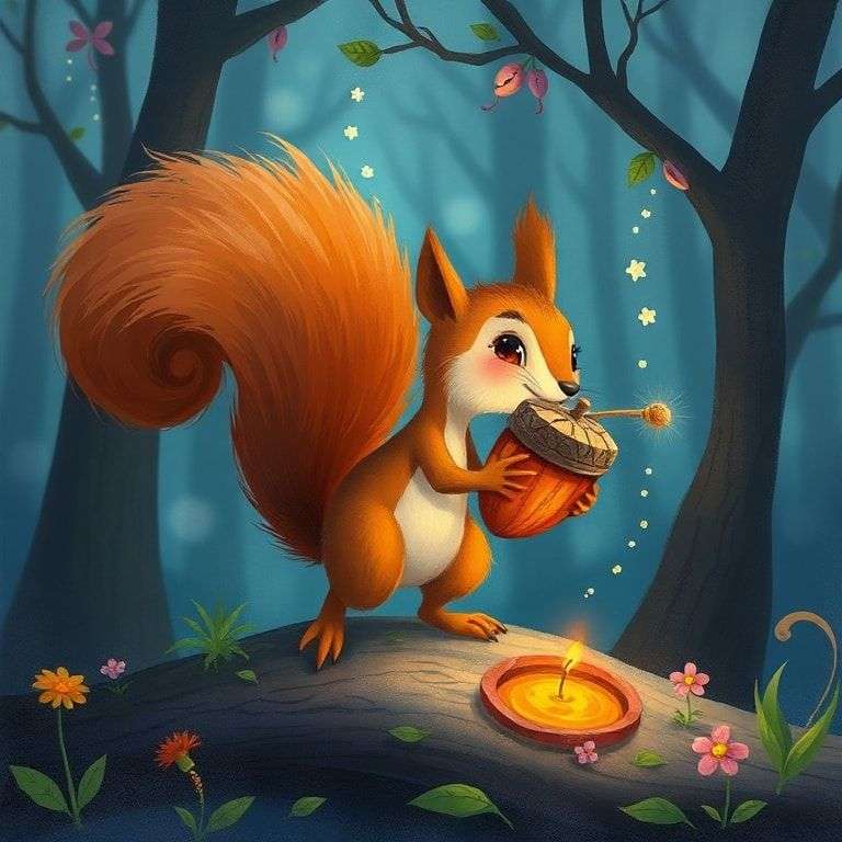 松鼠奇奇與魔法橡果 | 睡前故事｜經典童話｜寓言｜短篇故事｜親子閱讀故事 - Zzztory