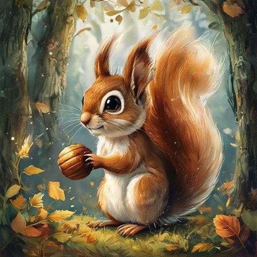 松鼠奇奇與閃亮橡果 | 睡前故事｜經典童話｜寓言｜短篇故事｜親子閱讀故事 - Zzztory