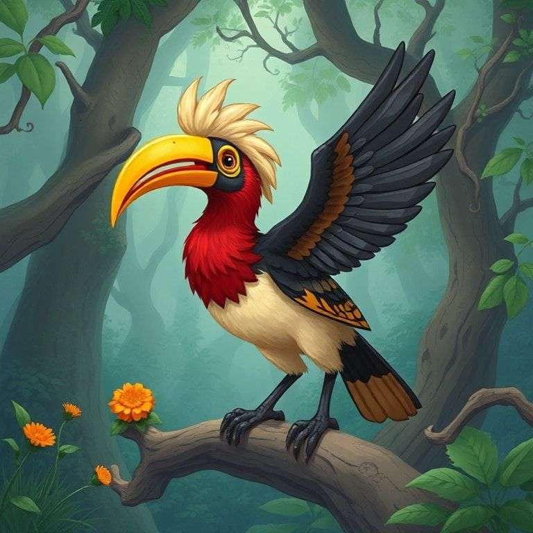 犀鳥的智慧王國 | 睡前故事｜經典童話｜寓言｜短篇故事｜親子閱讀故事 - Zzztory