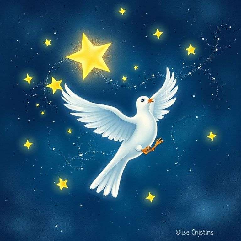 白鴿的星星夢 | 睡前故事｜經典童話｜寓言｜短篇故事｜親子閱讀故事 - Zzztory