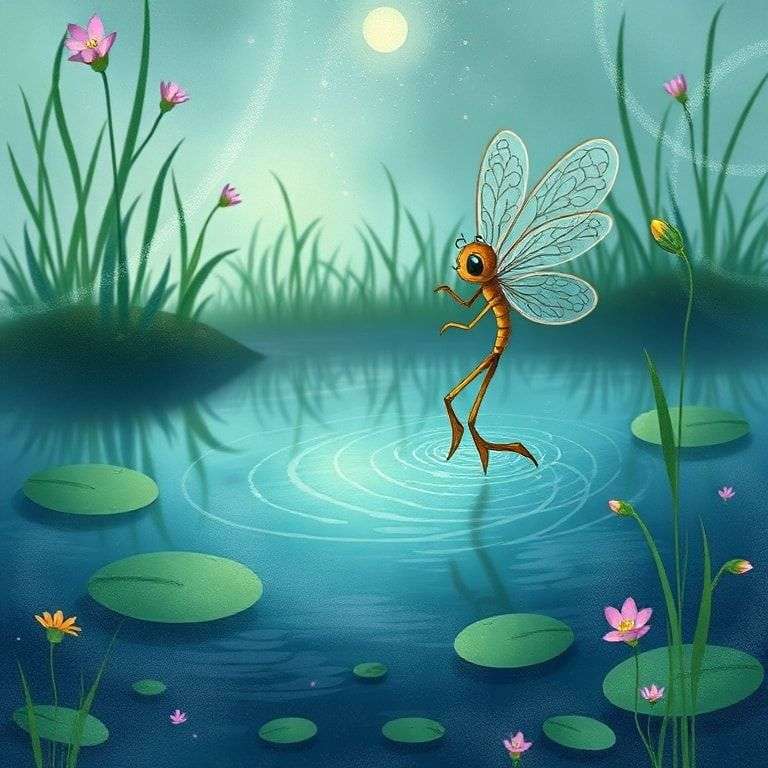 Dancing Damselfly's Dreamy Pond Adventure | 英文故事｜睡前故事｜經典童話｜寓言｜短篇故事｜親子閱讀故事 - Zzztory