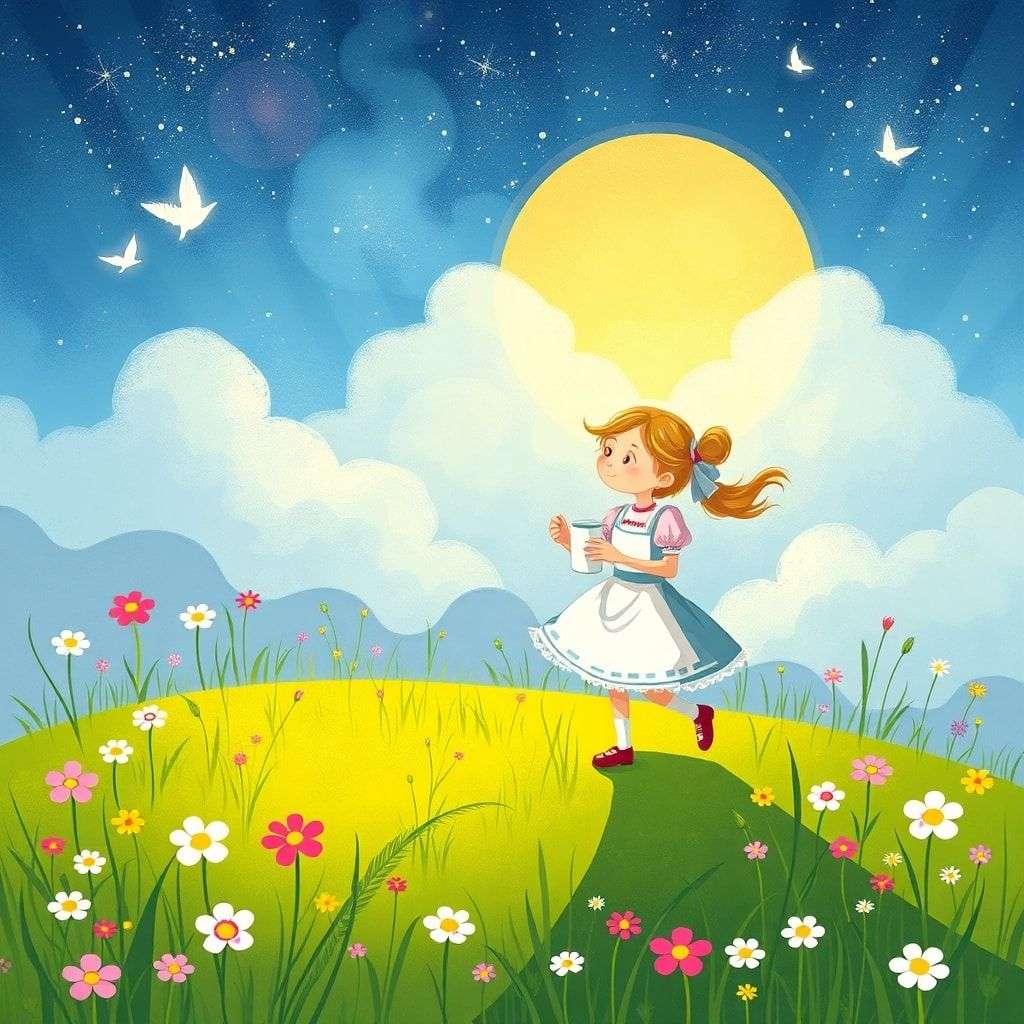 Milkmaid's Magical Meadow Adventure | 英文故事｜睡前故事｜經典童話｜寓言｜短篇故事｜親子閱讀故事 - Zzztory