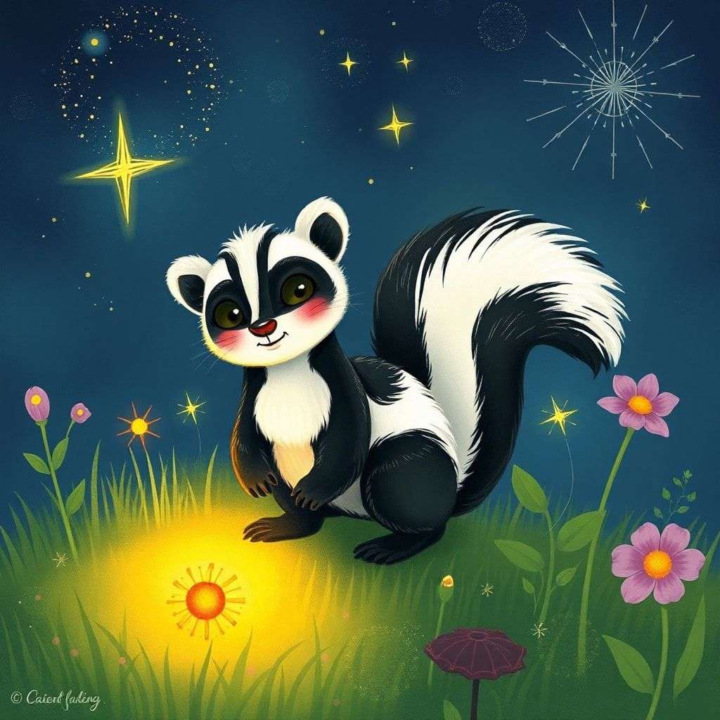 Skunk's Starlight Garden Adventure | 英文故事｜睡前故事｜經典童話｜寓言｜短篇故事｜親子閱讀故事 - Zzztory