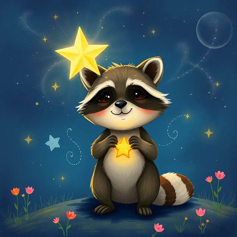 小浣熊的星星夢 | 睡前故事｜經典童話｜寓言｜短篇故事｜親子閱讀故事 - Zzztory