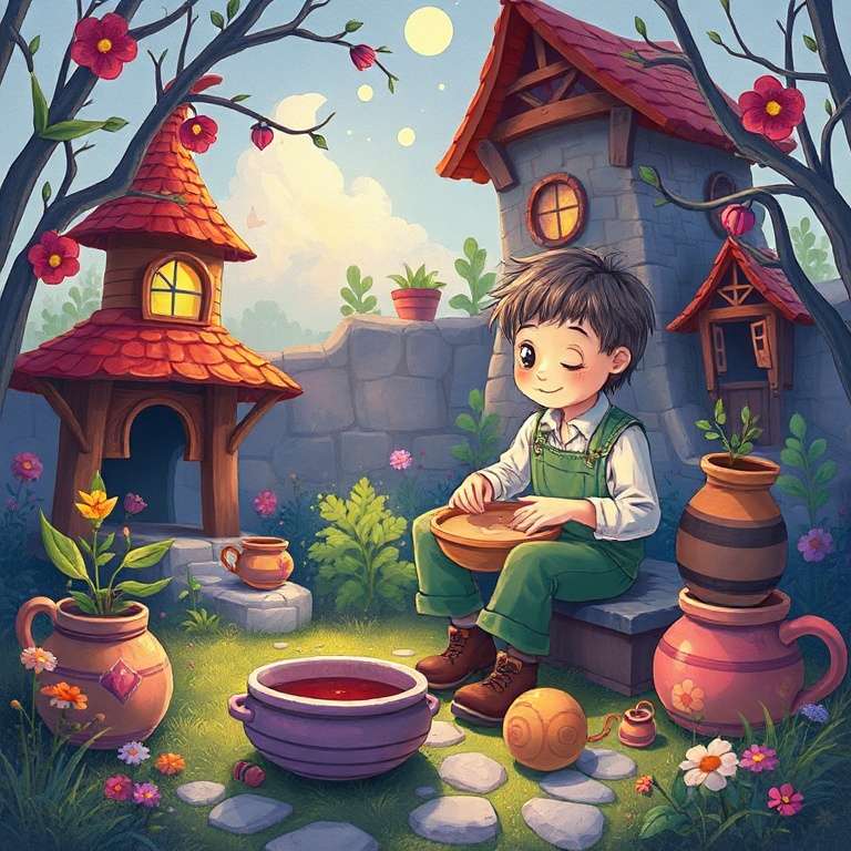 陶匠的夢幻世界 | 睡前故事｜經典童話｜寓言｜短篇故事｜親子閱讀故事 - Zzztory