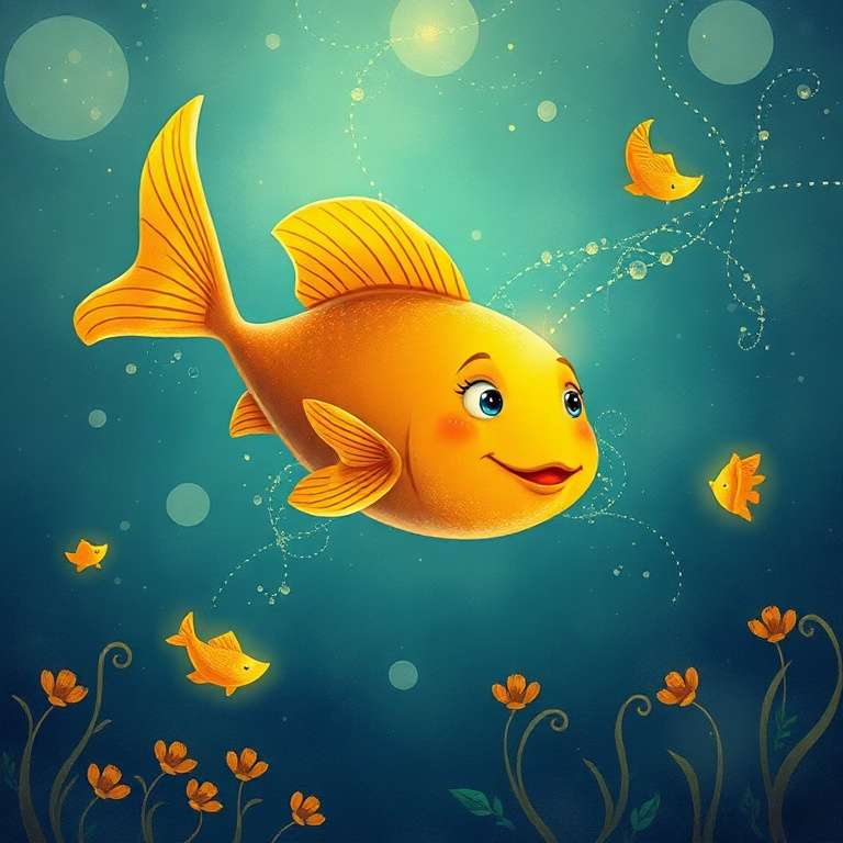 The Golden Fish's Dream | 英文故事｜睡前故事｜經典童話｜寓言｜短篇故事｜親子閱讀故事 - Zzztory