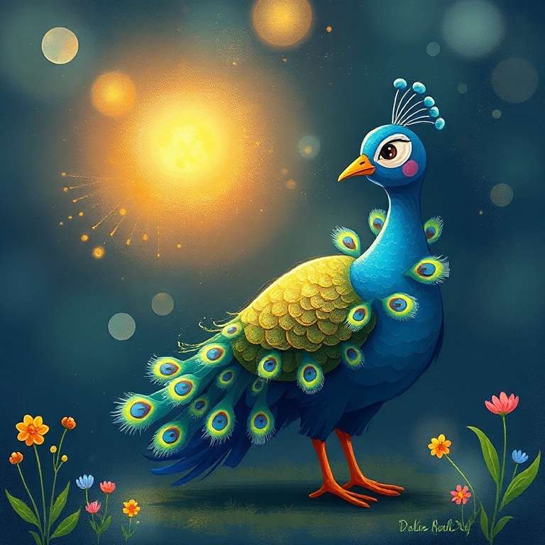 The Little Peacock Who Learned to Shine | 英文故事｜睡前故事｜經典童話｜寓言｜短篇故事｜親子閱讀故事 - Zzztory
