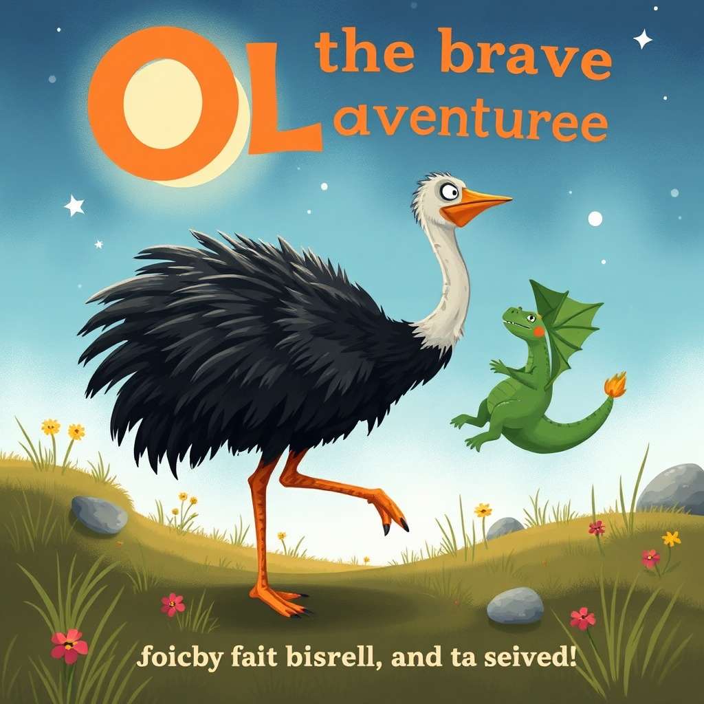 Ollie the Brave Ostrich | 英文故事｜睡前故事｜經典童話｜寓言｜短篇故事｜親子閱讀故事 - Zzztory